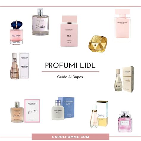 profumi lidl a cosa corrispondono